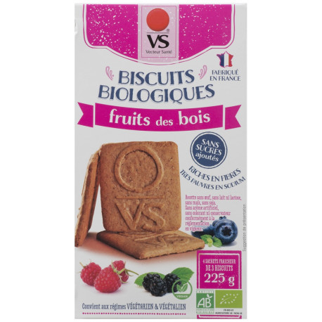 BISCUITS BIO FRUITS DES BOIS