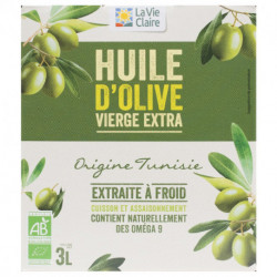 Huile d'olive vierge extra bio (extraite à froid)