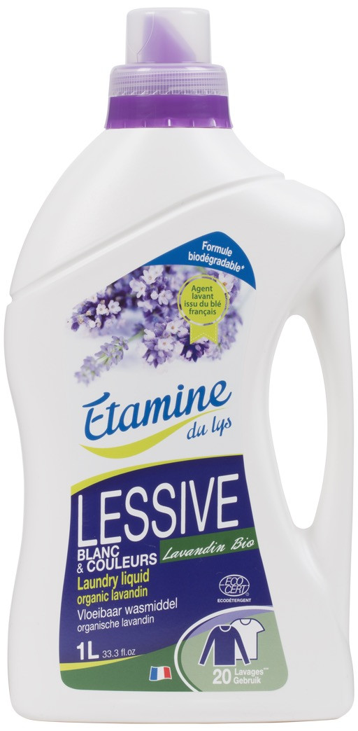 Lessive liquide lavandin Blanc et Couleurs 1L Étamine du Lys