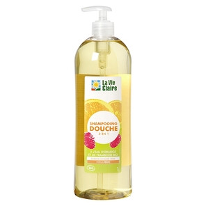 Shampooing-douche bain enfants parfum pêche