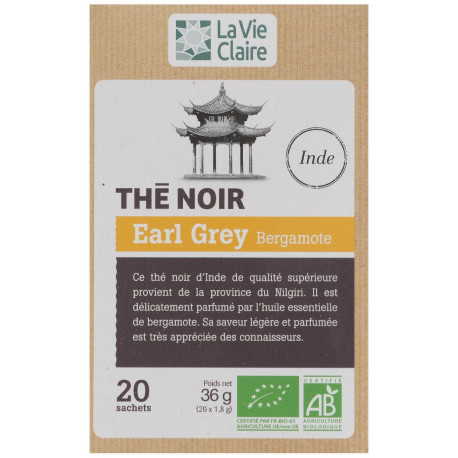 Thé noir Earl Grey Bergamote