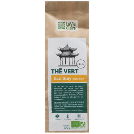 Thé vert Earl Grey Bergamote vrac