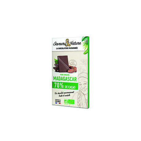 TAB CHOC NOIR 70% MADAGASC 80G