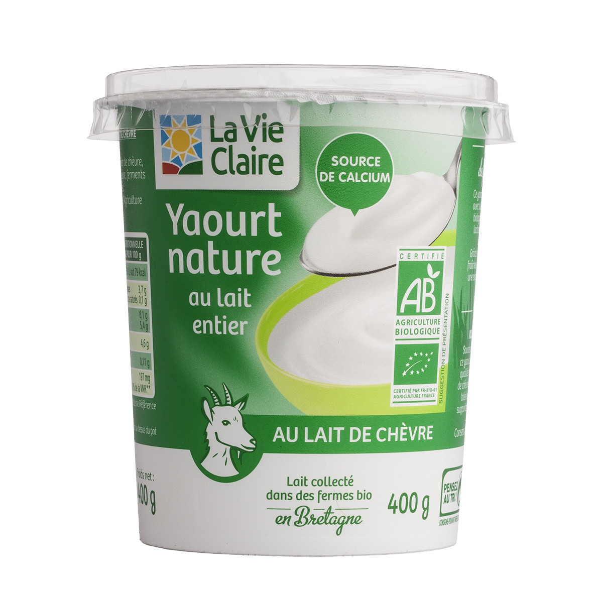 Jus detox au yaourt au lait de chèvre