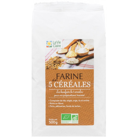 Farine intégrale (pâtes, riz, graines, céréales et pains)