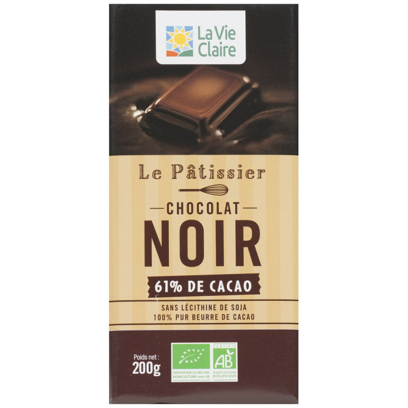 Pâtissier noir 56% de cacao minimum - La Vie Claire Saint Pierre