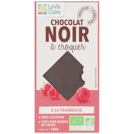 Chocolat noir à la framboise