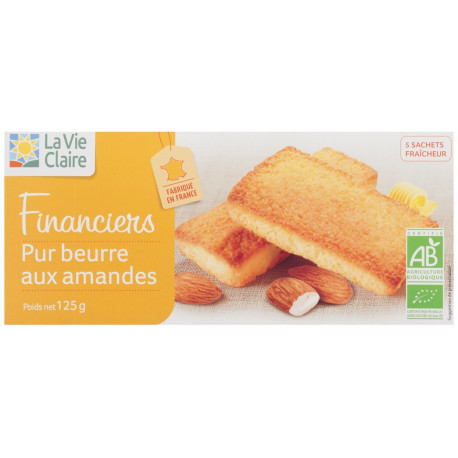 Financiers pur beurre aux amandes