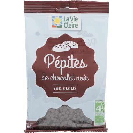 Pépites de chocolat noir 60% cacao