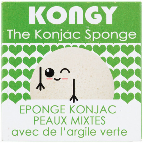 Éponge Konjac Verte