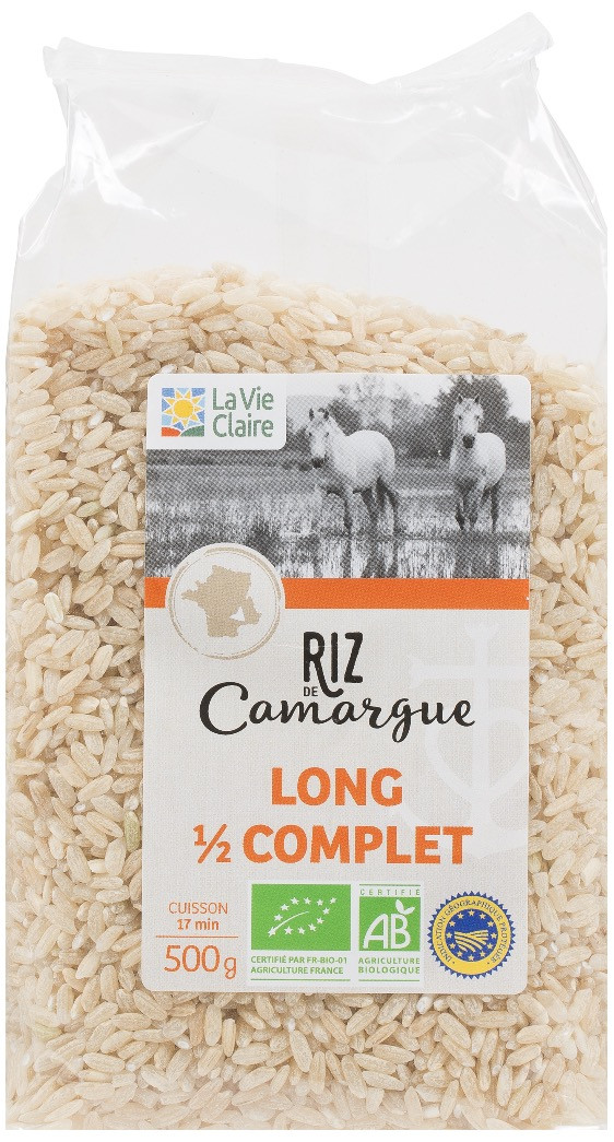 Riz long demi-complet BIO de Camargue IGP, Pâtes, riz & céréales