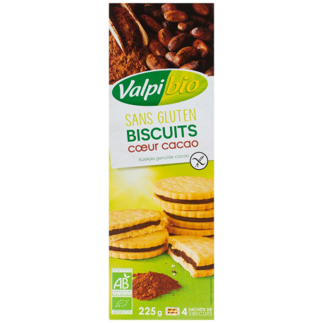 BISCUITS FOURRES CACAO S/GLUTE