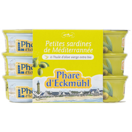 SARDINES HUILE OLIVE 3X55G