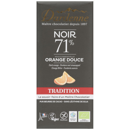 CHOCOLAT NOIR A L'ORANGE