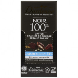 TAB CHOC NOIR 100% DATTE COURG